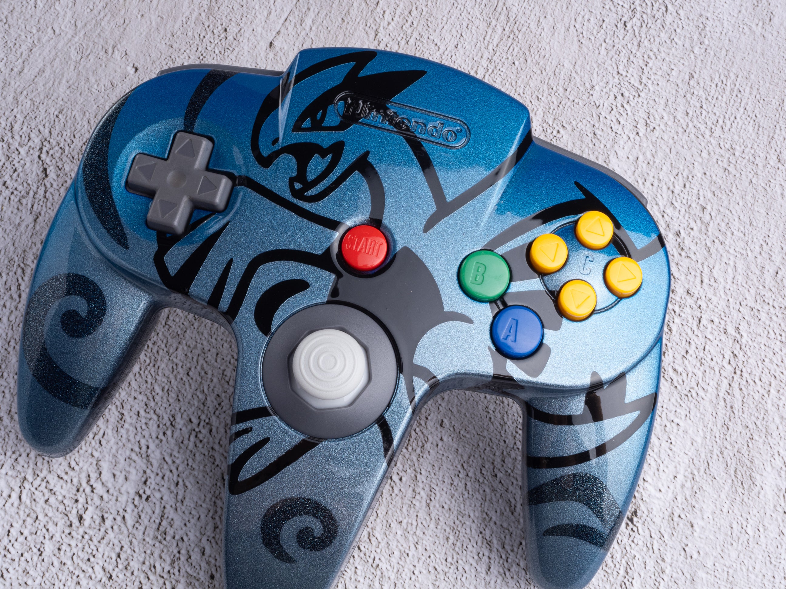 Lugia - Custom Painted Nintendo 64 Controller