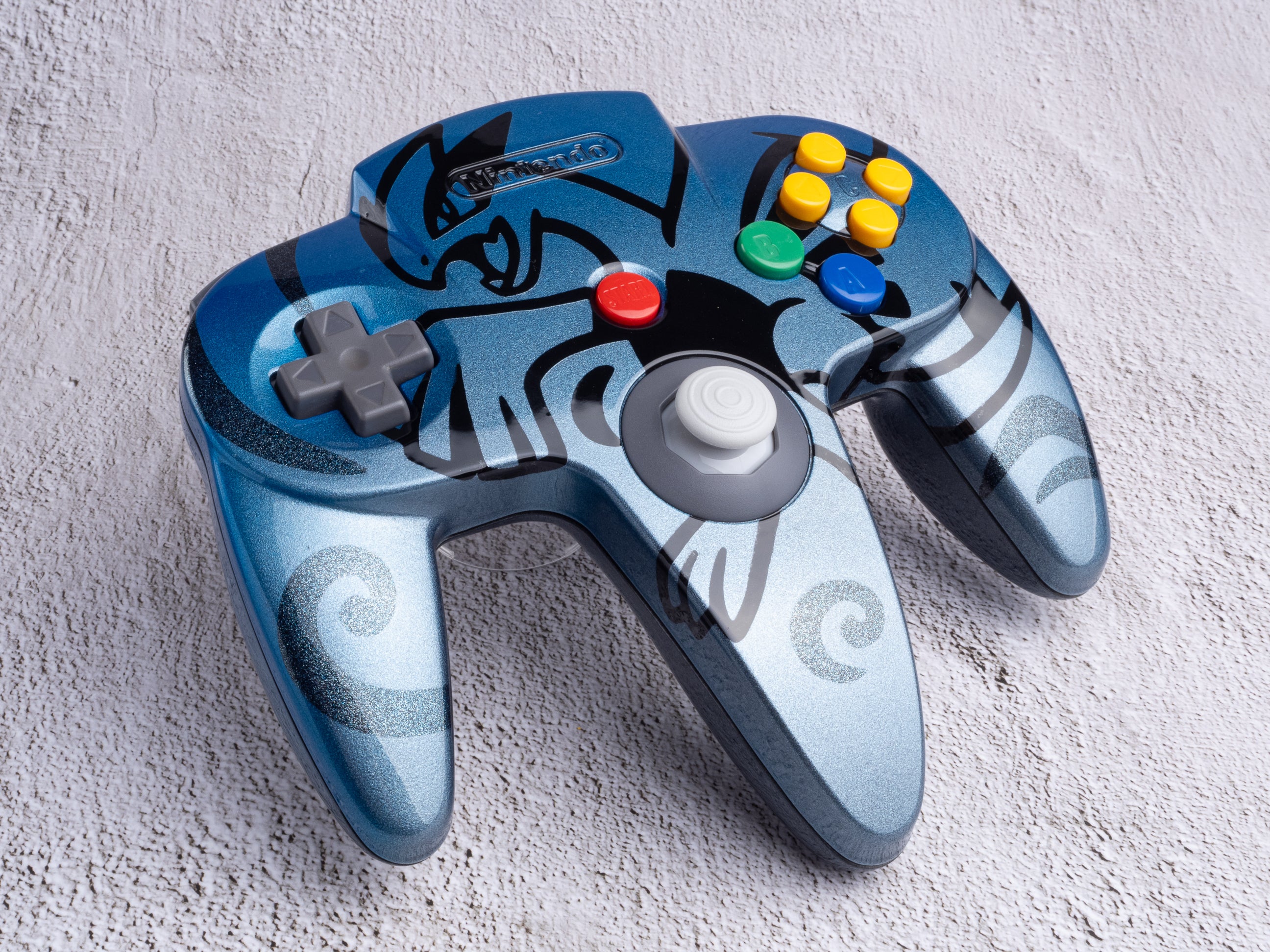 Lugia - Custom Painted Nintendo 64 Controller