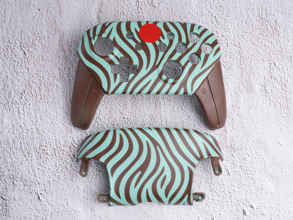 Mint Zebra - Nintendo Switch Custom Controller