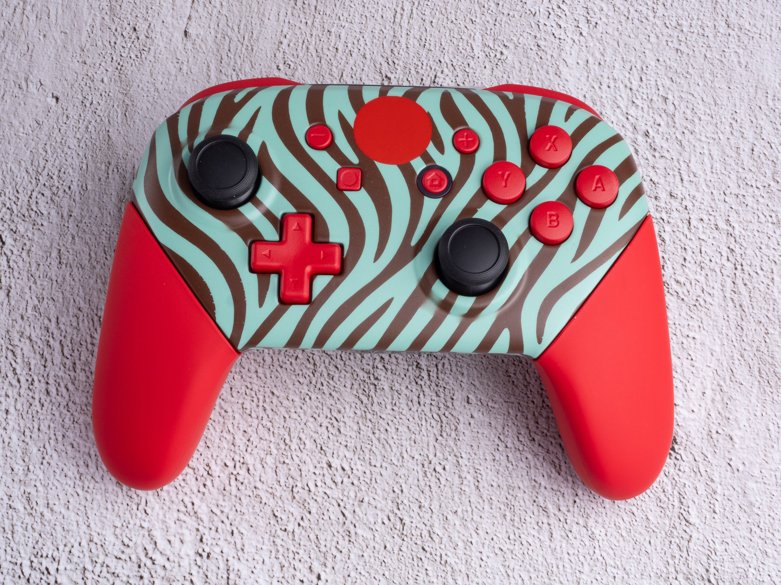 Mint Zebra - Nintendo Switch Custom Controller
