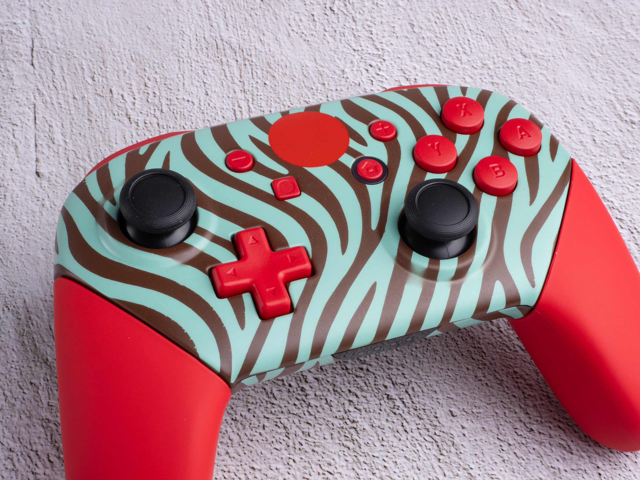 Mint Zebra - Nintendo Switch Custom Controller