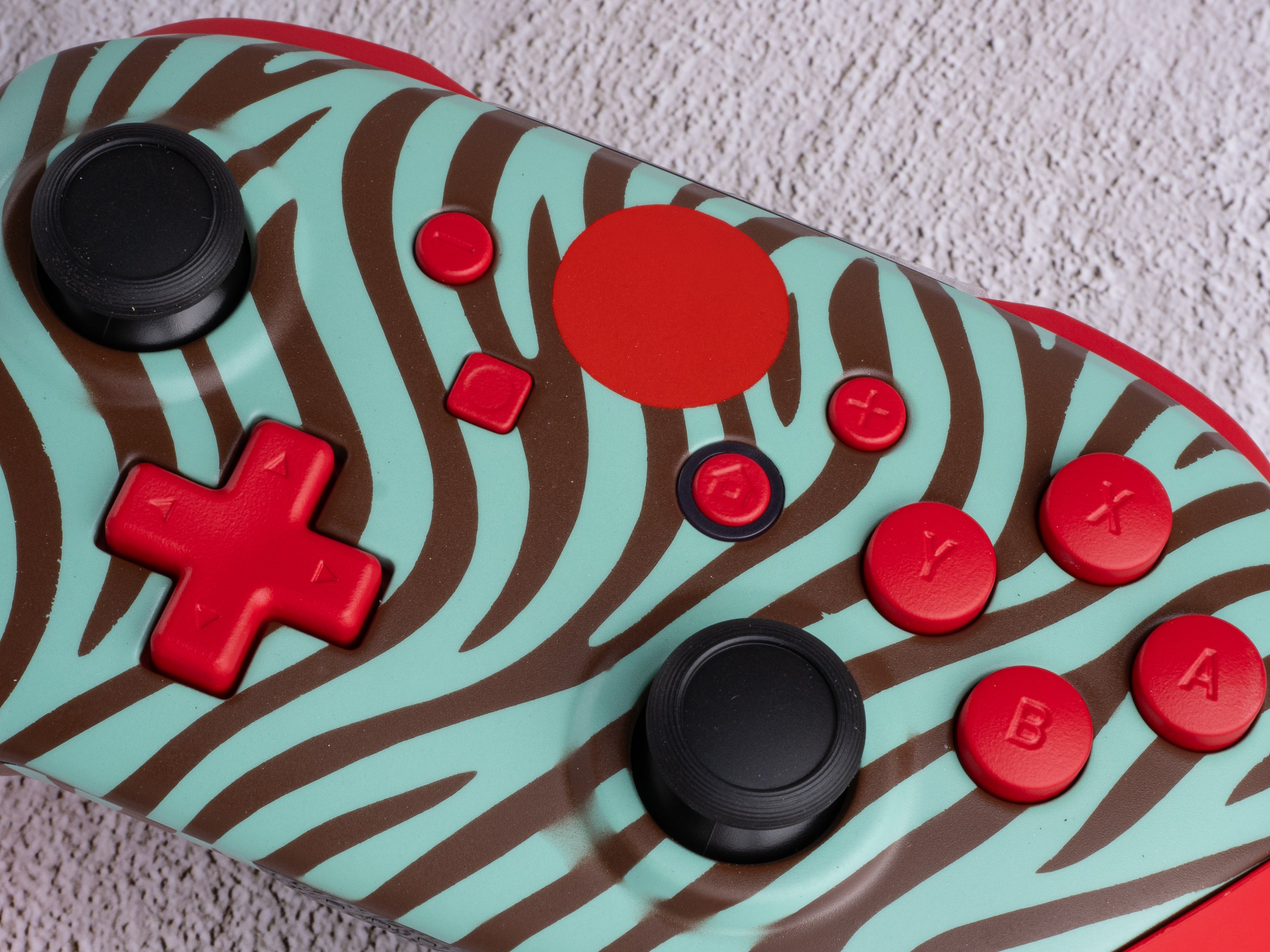 Mint Zebra - Nintendo Switch Custom Controller