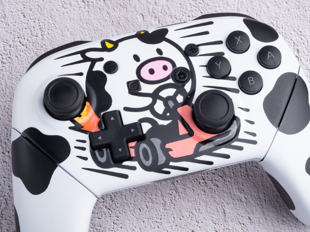 Cow Karting / Mario Kart World - Nintendo Switch Custom Controller