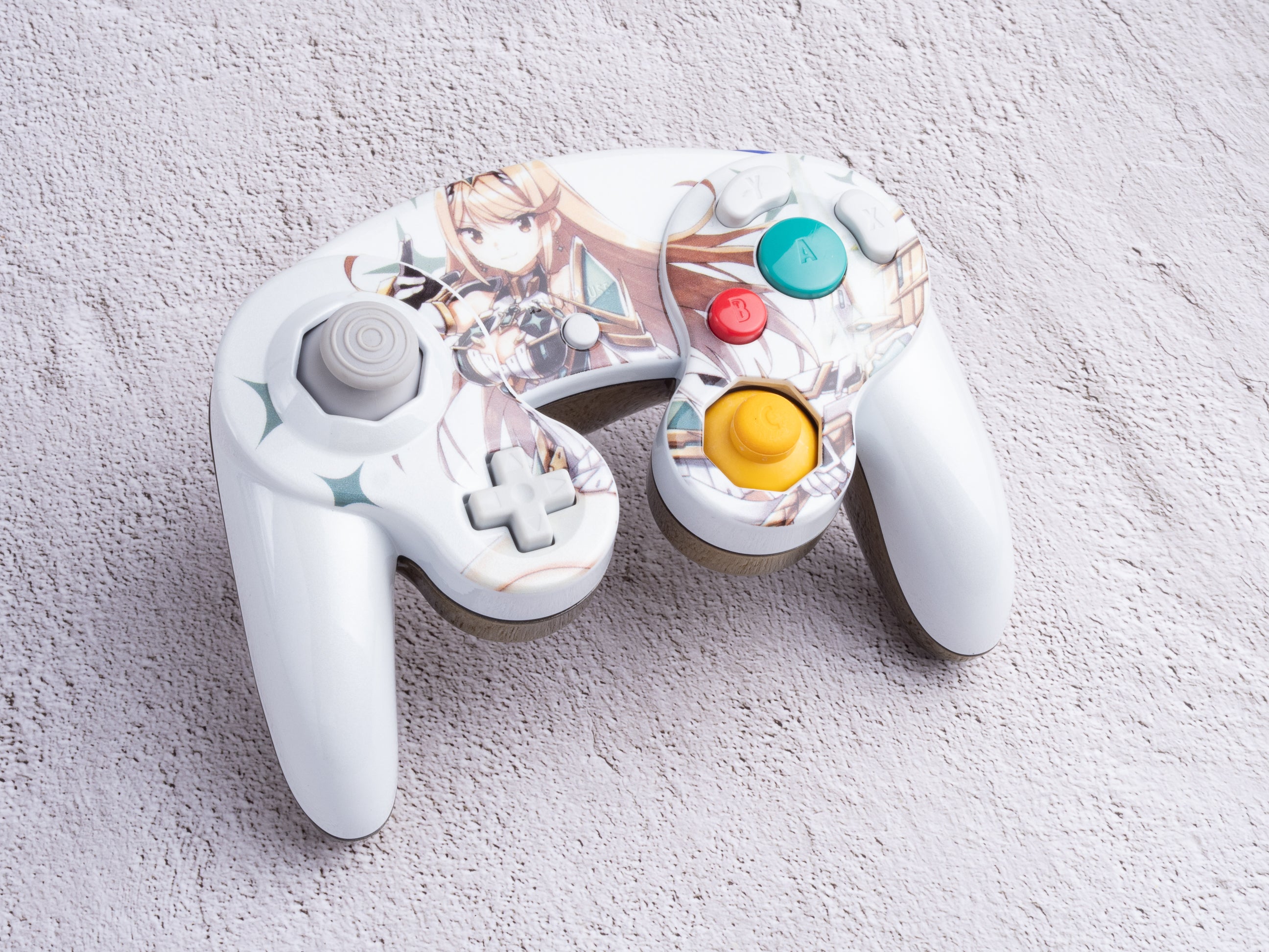 Mythra - Custom Painted GameCube Controller