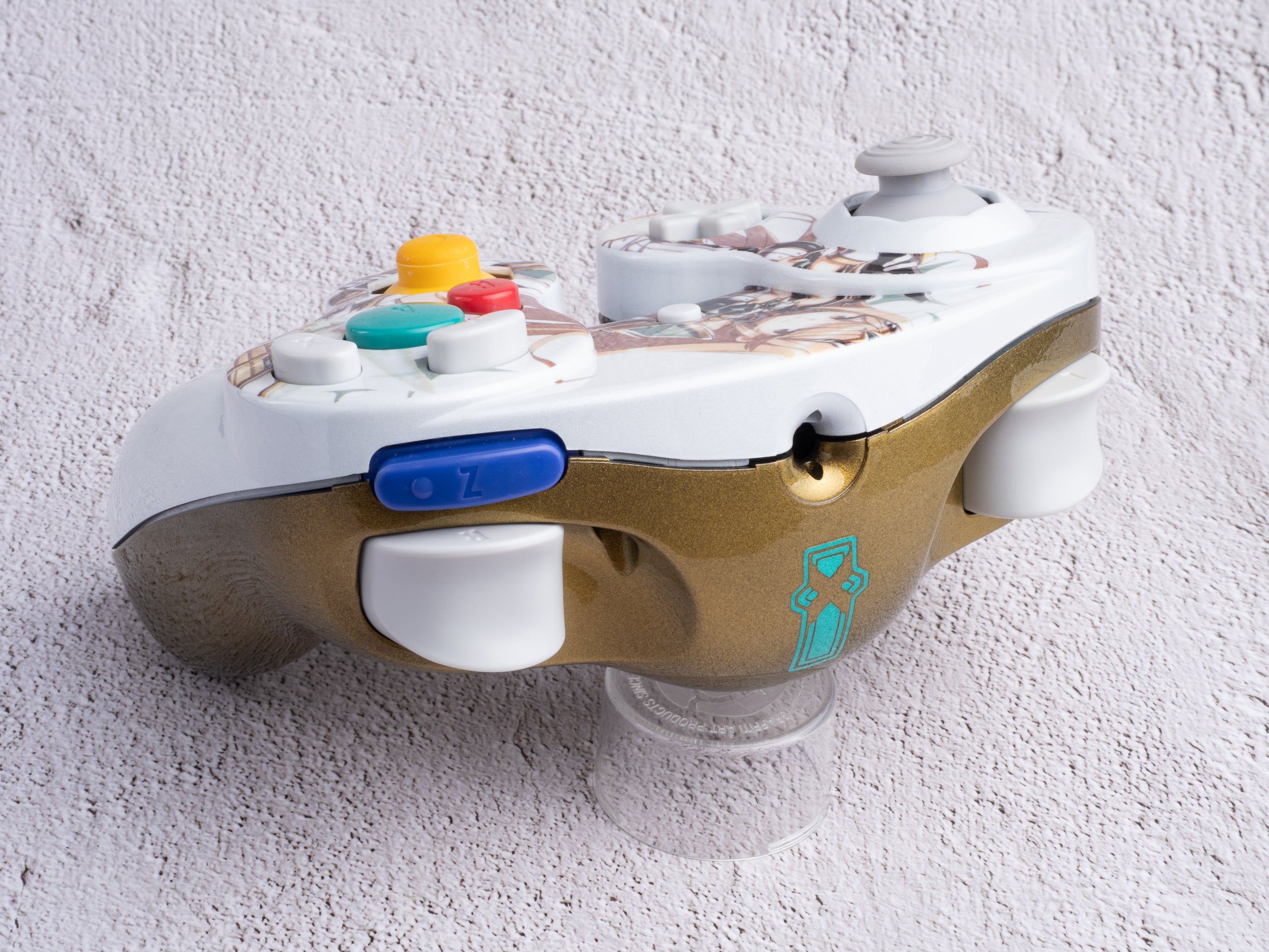 Mythra - Custom Painted GameCube Controller