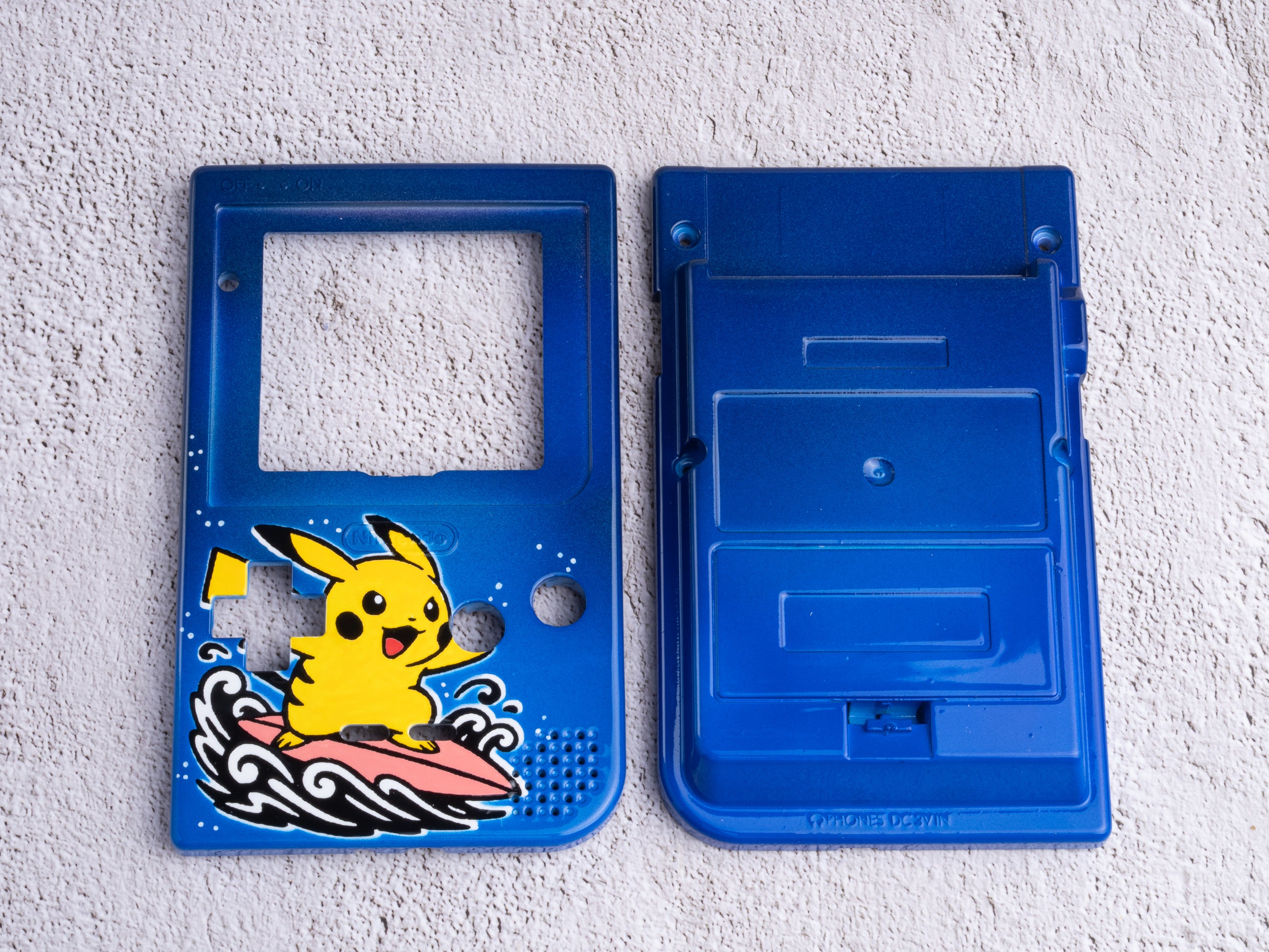 Surfing Pikachu - GameBoy Pocket Custom Shells