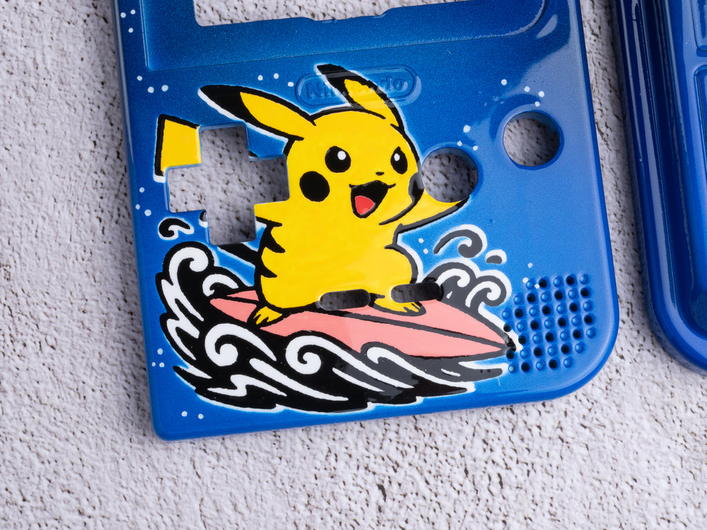 Surfing Pikachu - GameBoy Pocket Custom Shells
