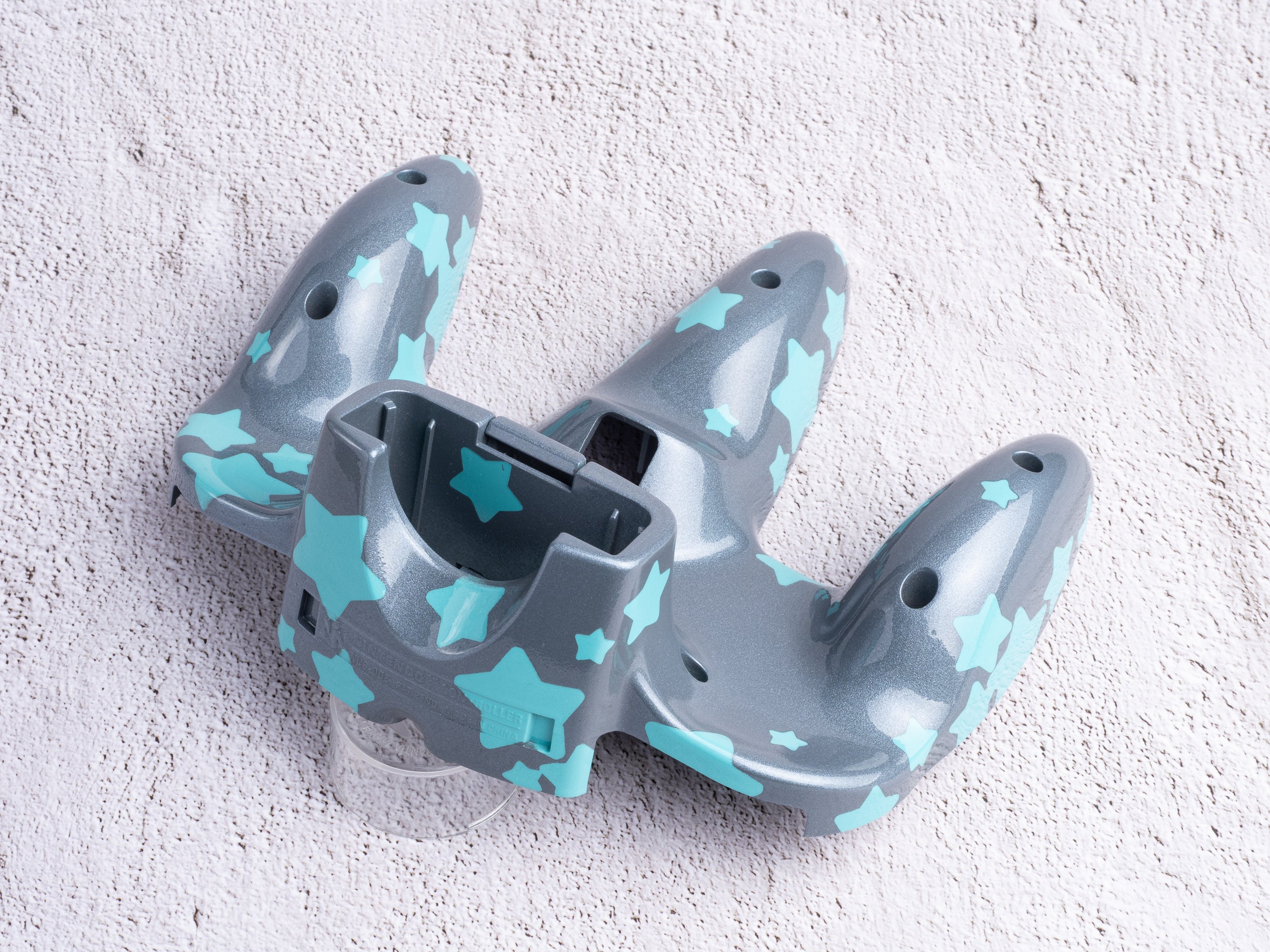 Starry Silver - Custom Painted Nintendo 64 Bottom Shell