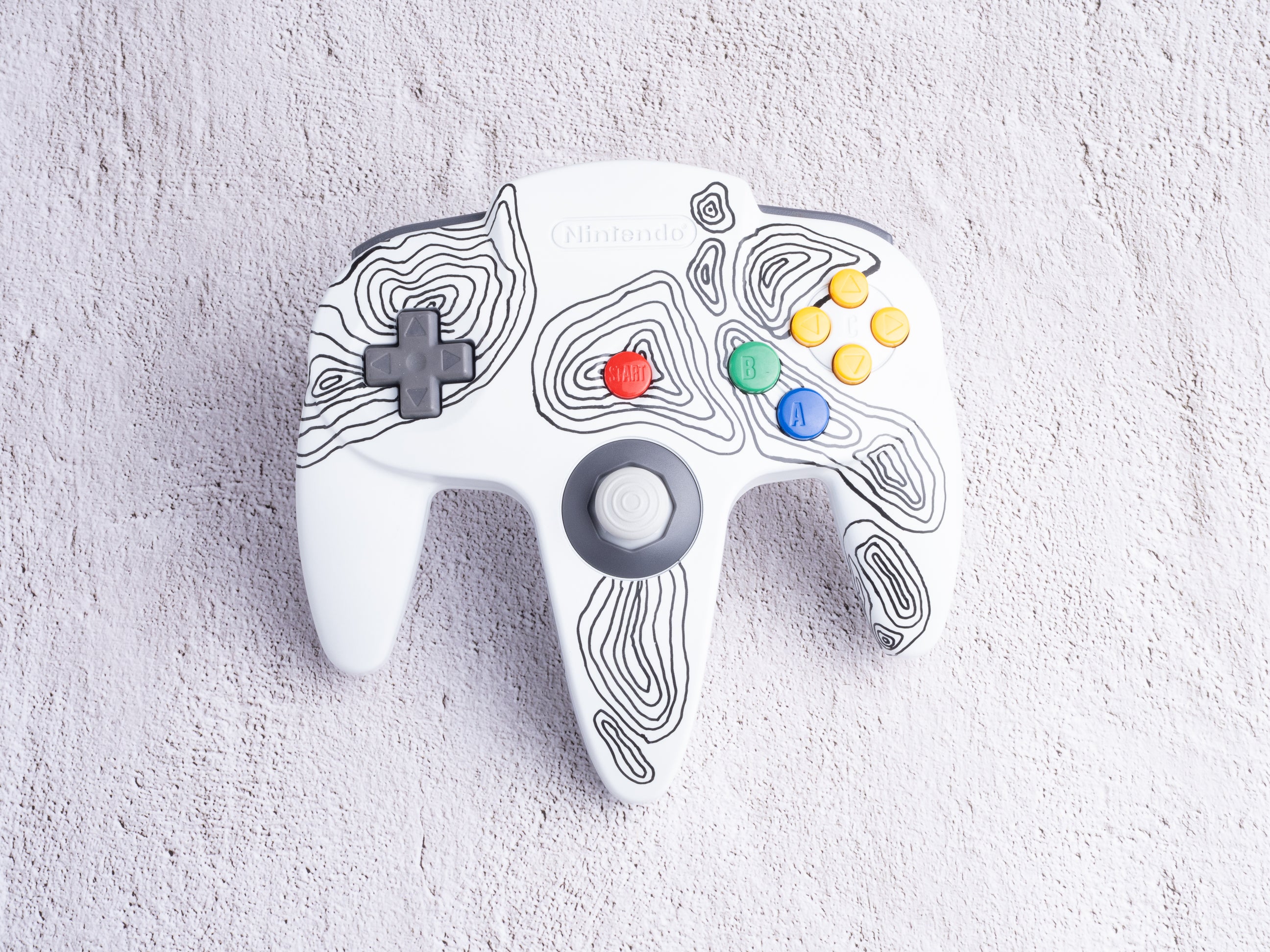 Topo - Custom Painted Nintendo 64 Controller