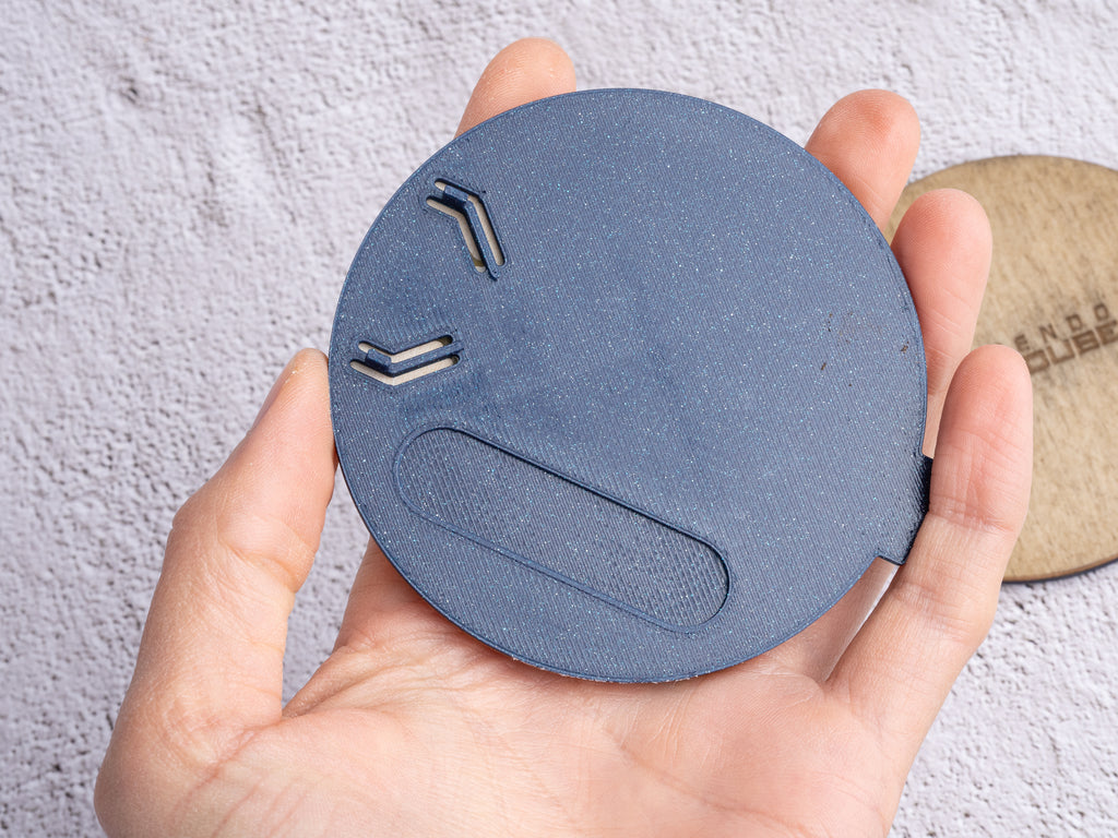 Wooden GameCube Replacement Jewel - GameCube Logo