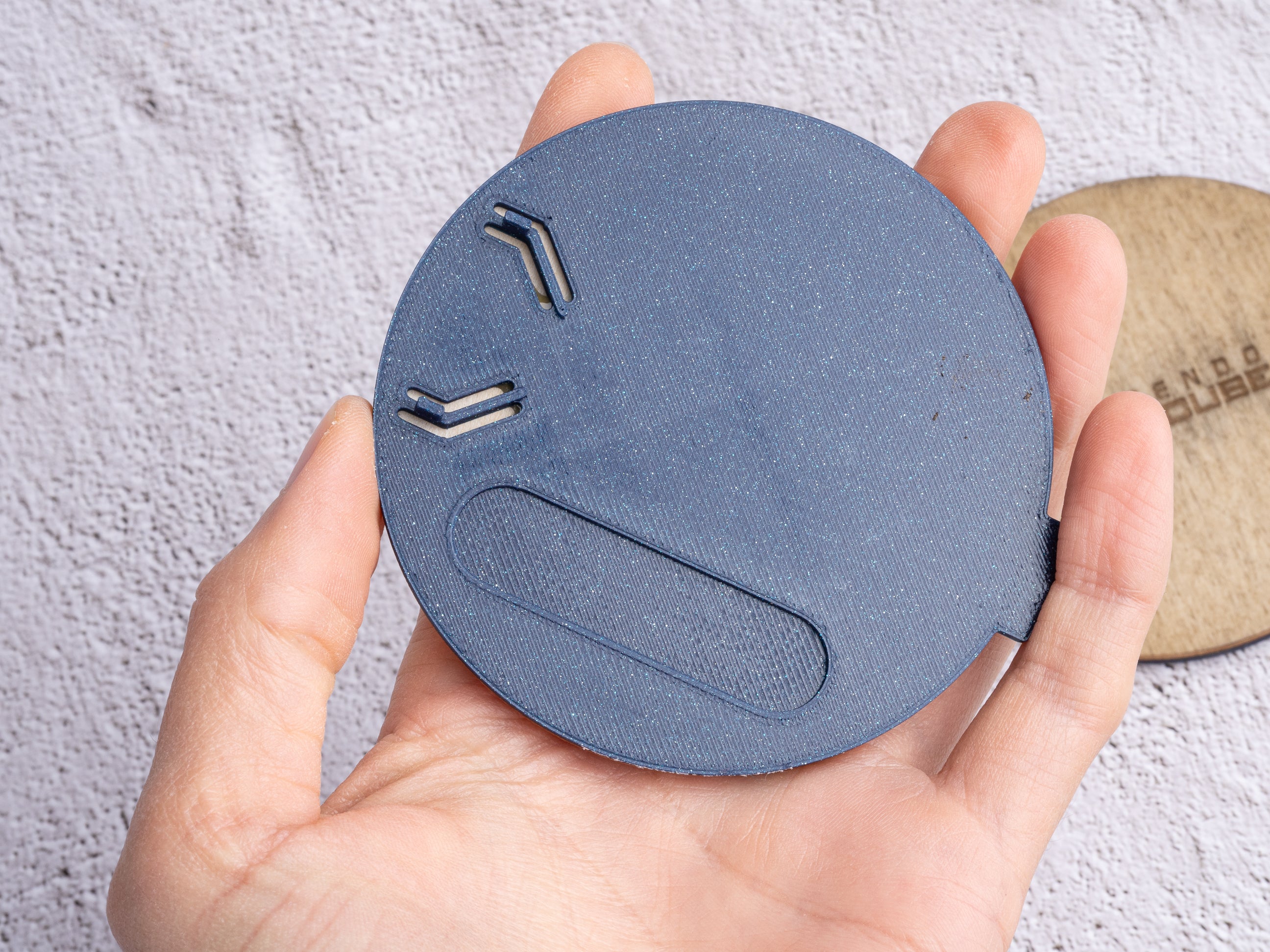 Wooden GameCube Replacement Jewel - GameCube Logo