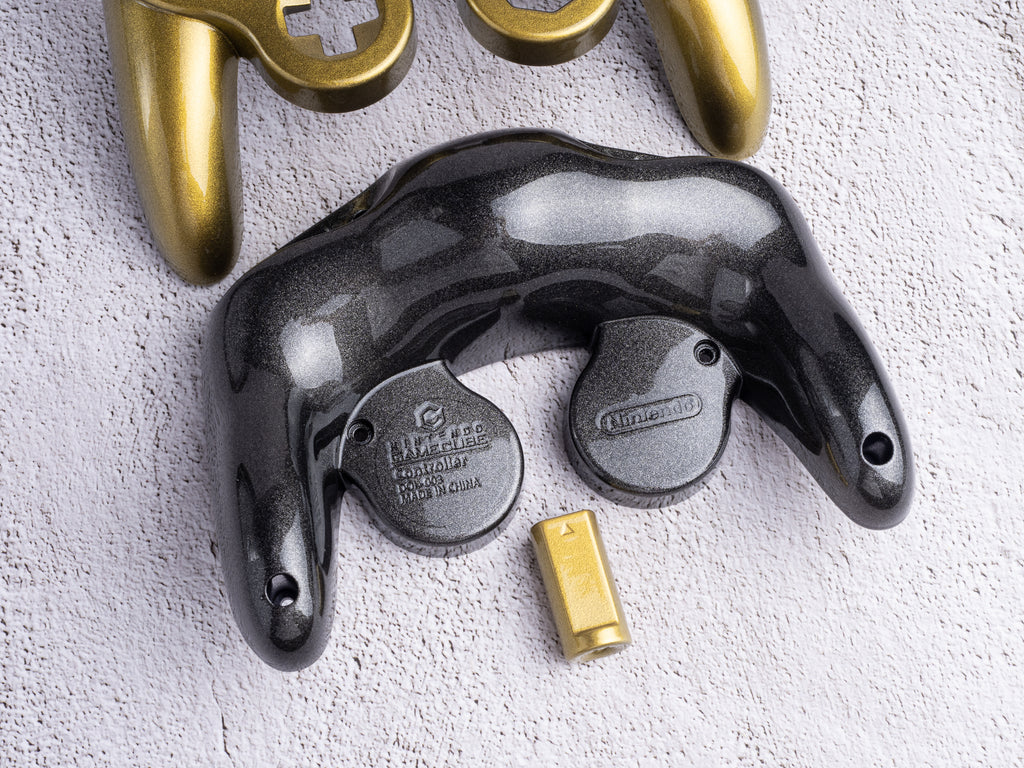 GoldCube - Custom Painted GameCube Controller Shells