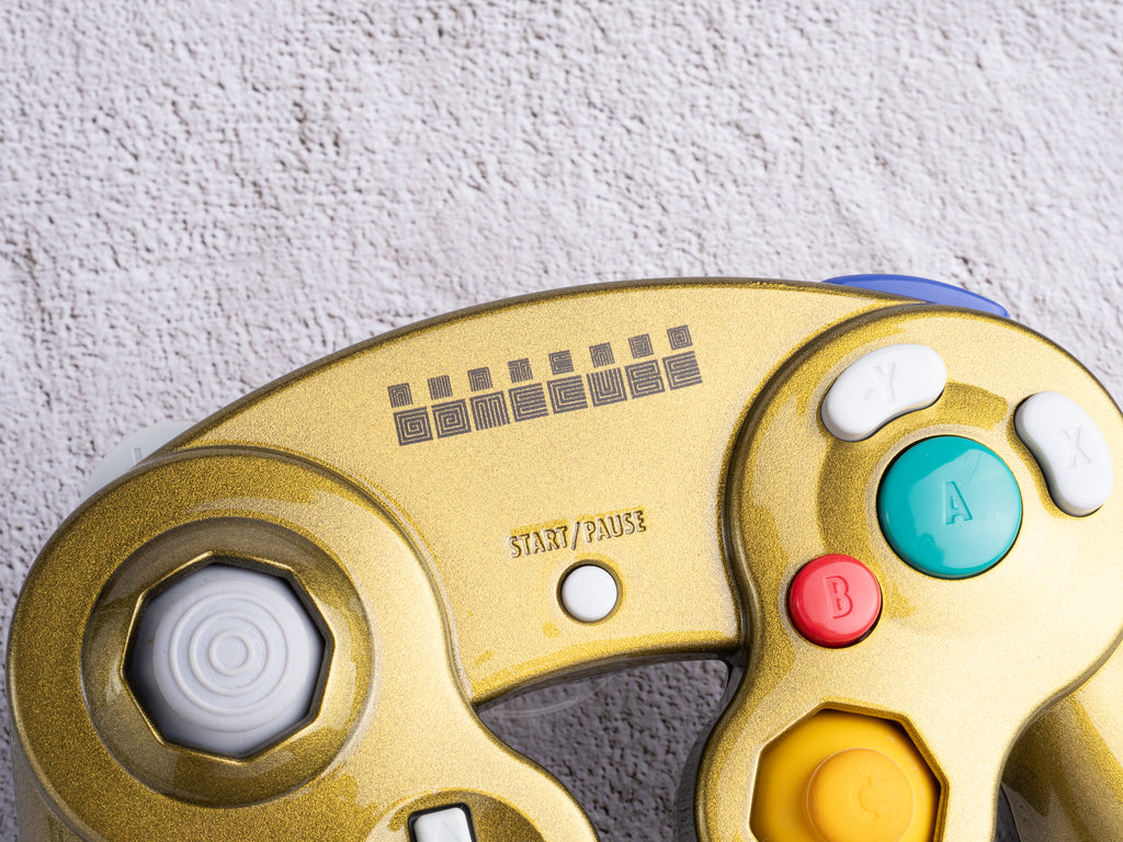 GoldCube - Custom Painted GameCube Controller Shells