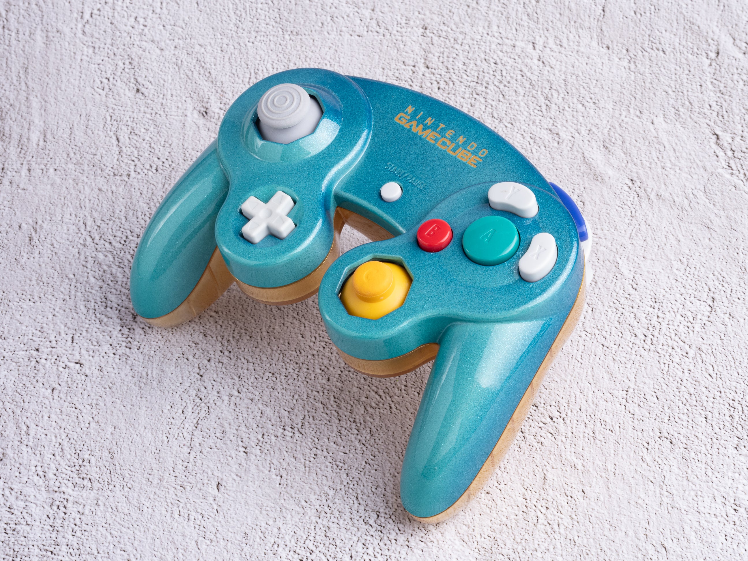 Gold Coast - Custom Painted GameCube Controller Shells
