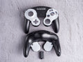 Monochrome - Custom Painted GameCube Controller Shells