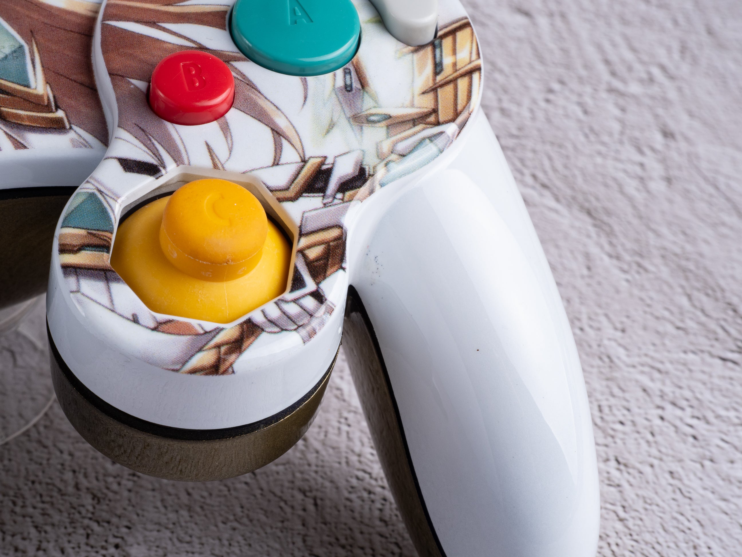 Mythra - Custom Painted GameCube Controller