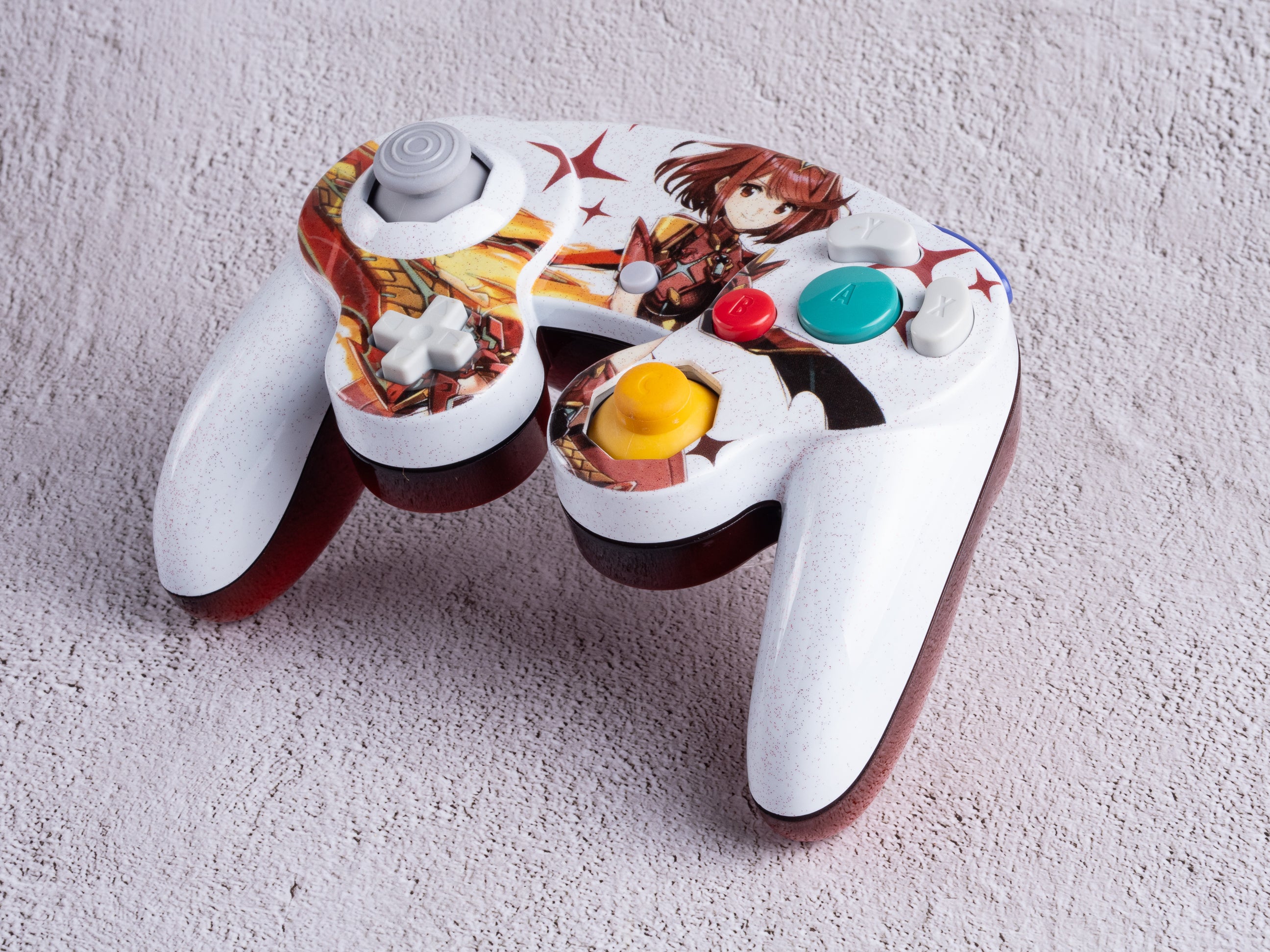 Pyra - Custom Painted GameCube Controller