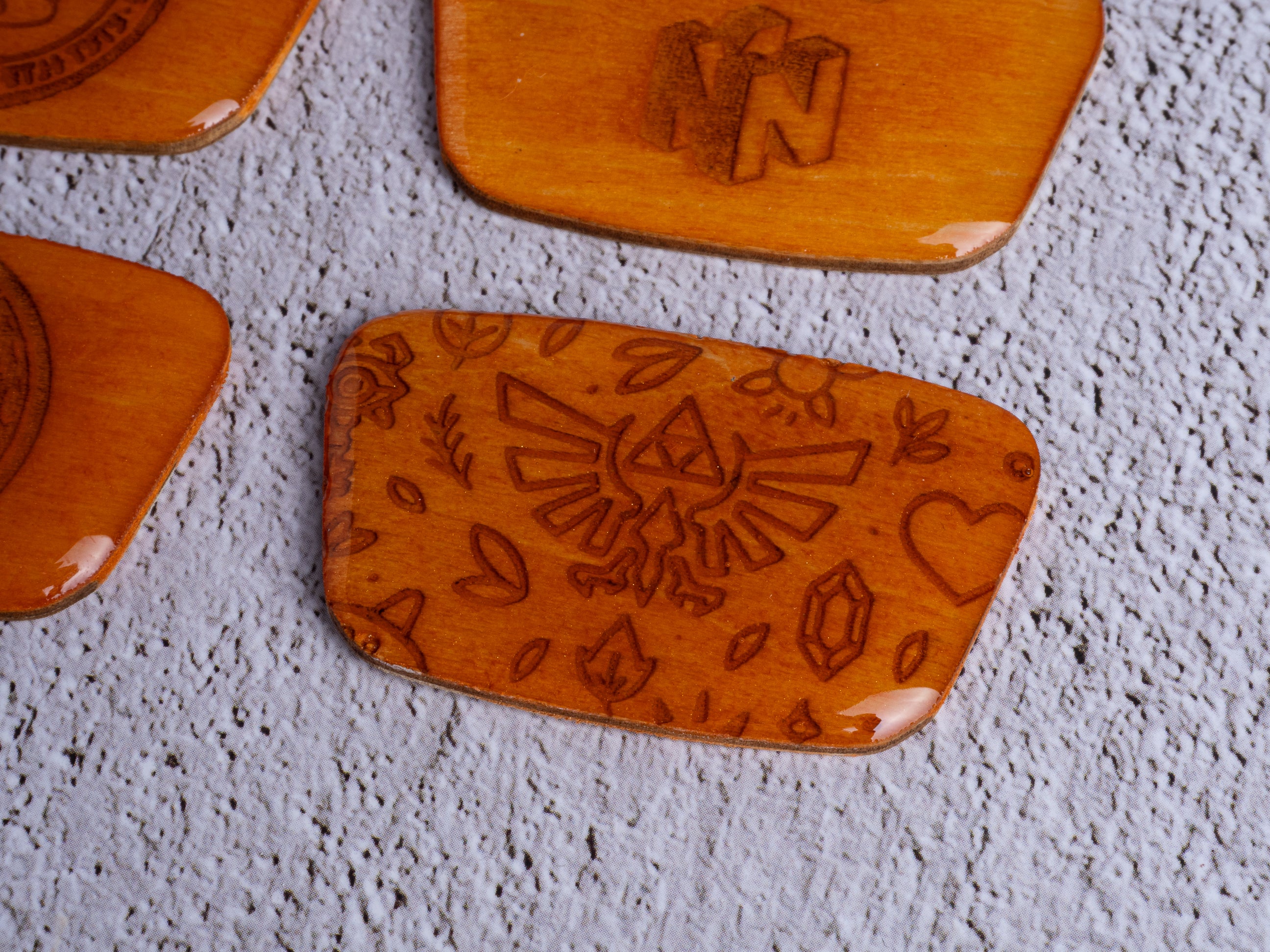 Custom Wooden Jewel for Nintendo 64 Consoles