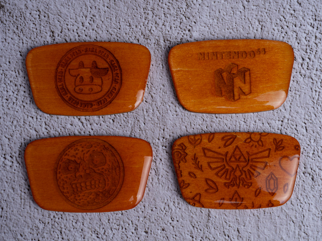 Custom Wooden Jewel for Nintendo 64 Consoles