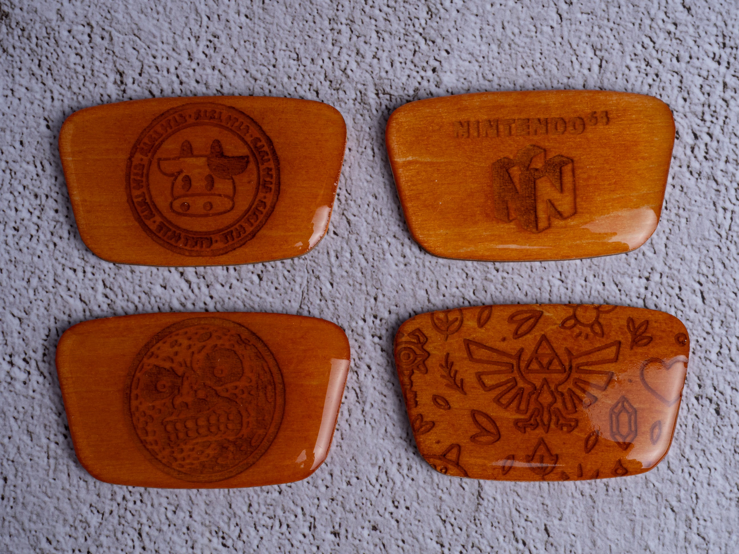 Custom Wooden Jewel for Nintendo 64 Consoles