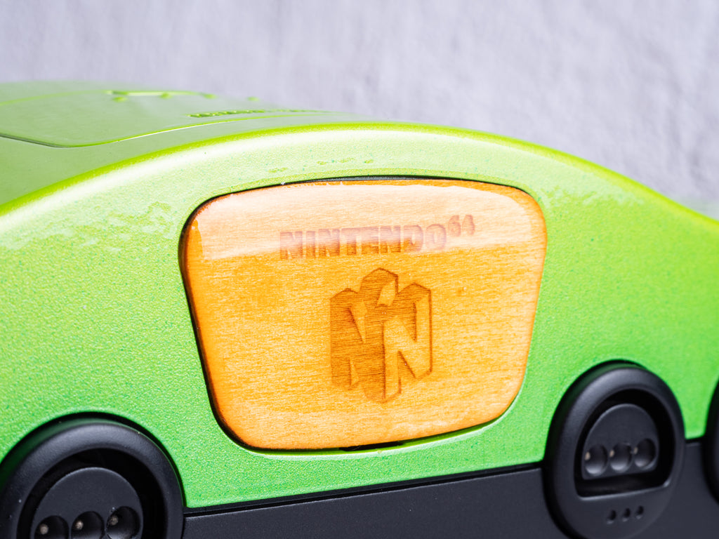 Custom Wooden Jewel for Nintendo 64 Consoles