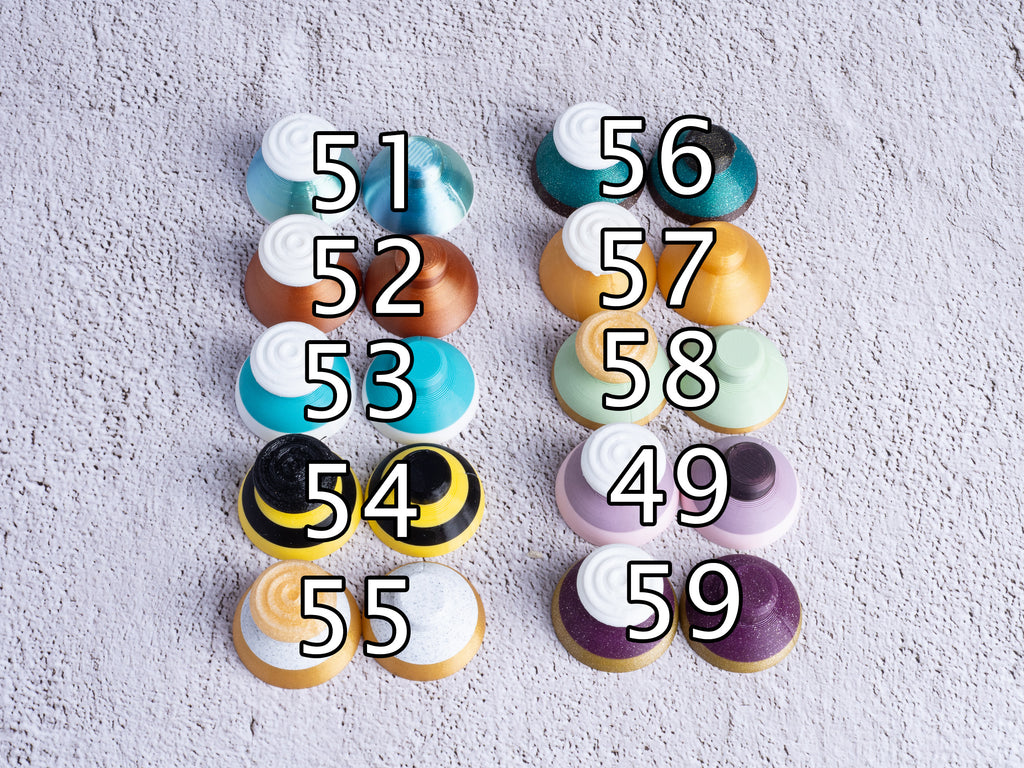 GameCube Controller Replacement Stick Caps - 3D Printed Analog Stick Repair - Magic Sticks - Multiple Colors