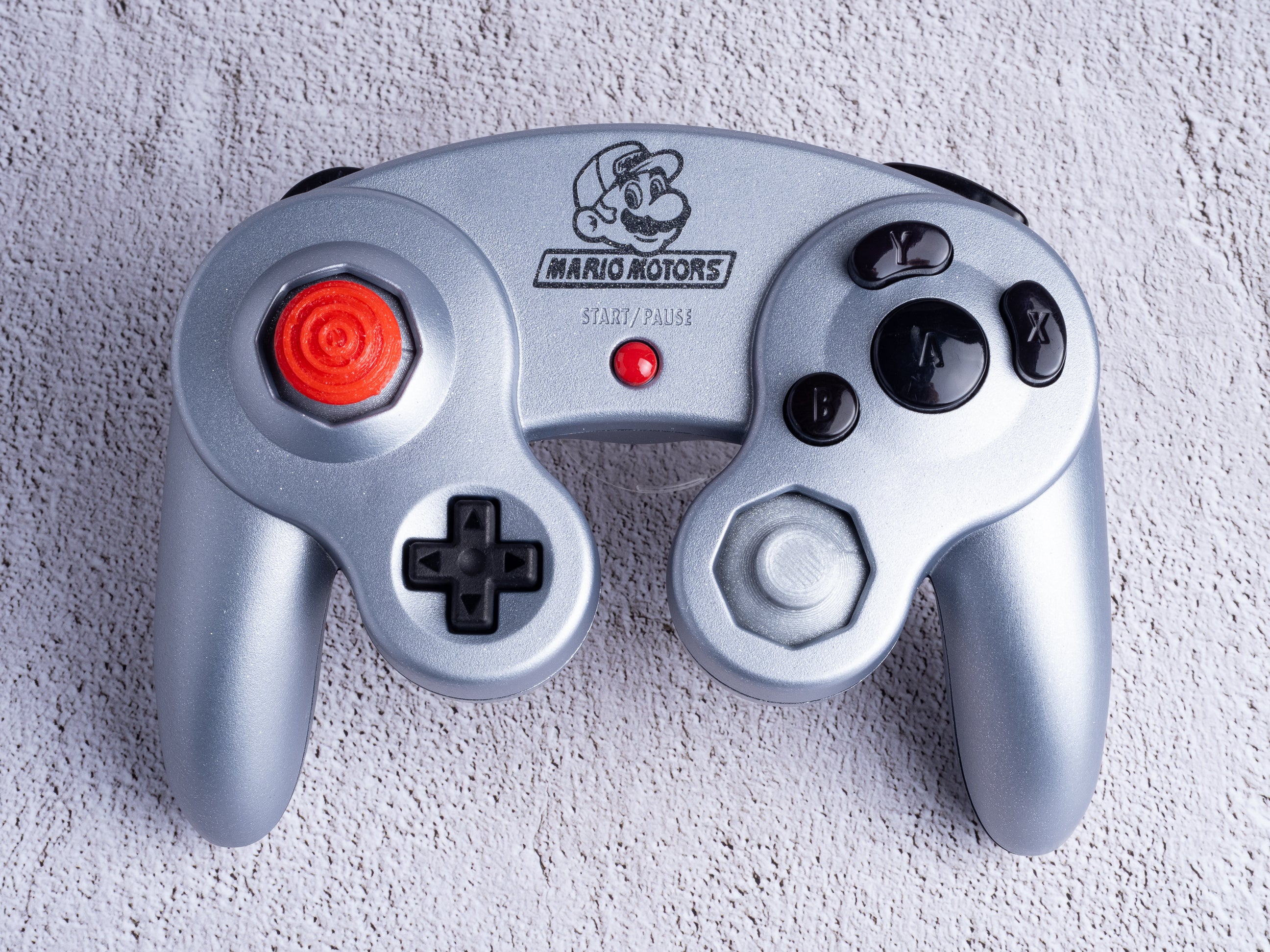 Mario Motors - Custom Painted GameCube Controller Shells
