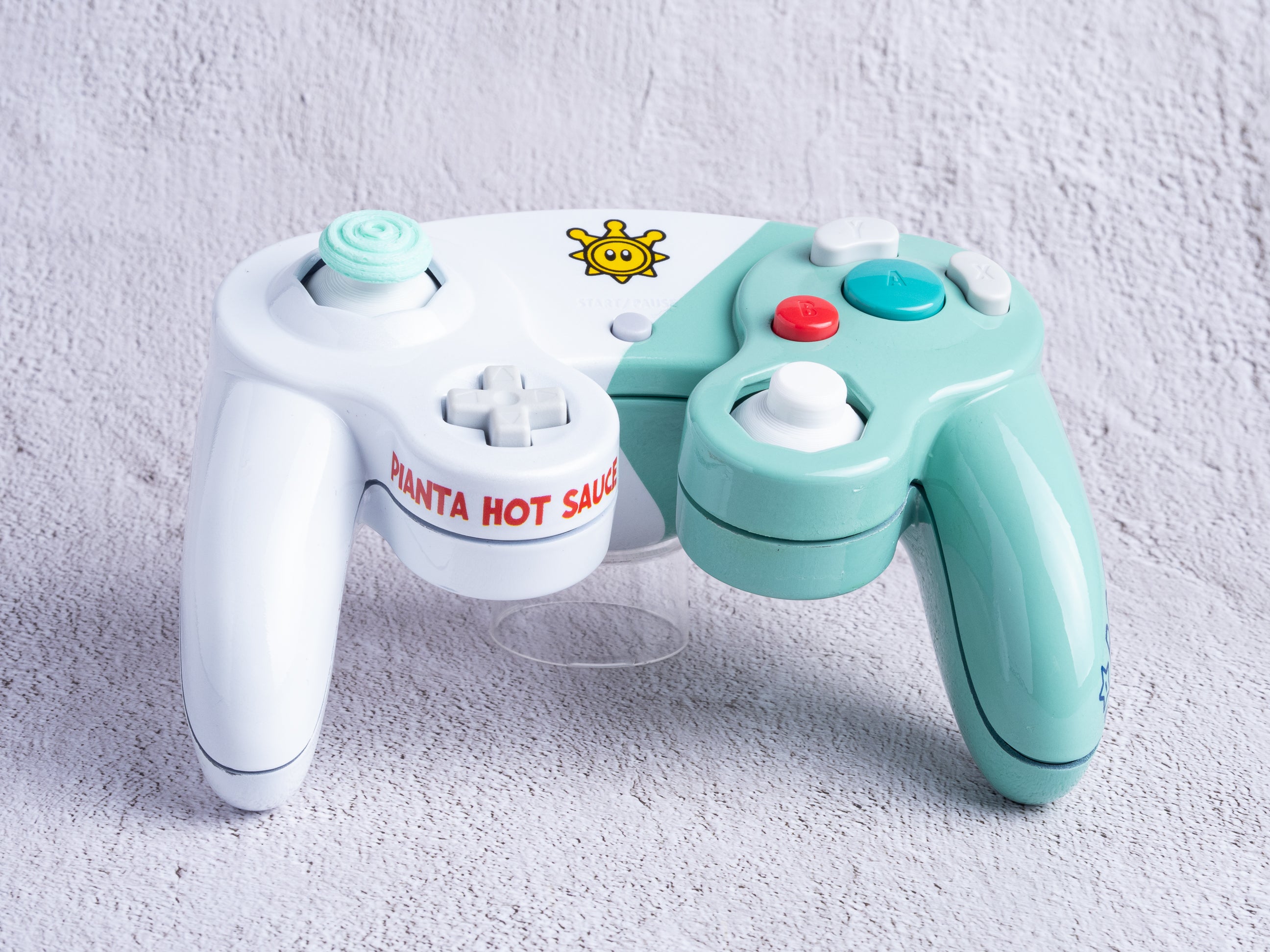 Super Mario Sunshine - Custom Painted GameCube Controller Shells