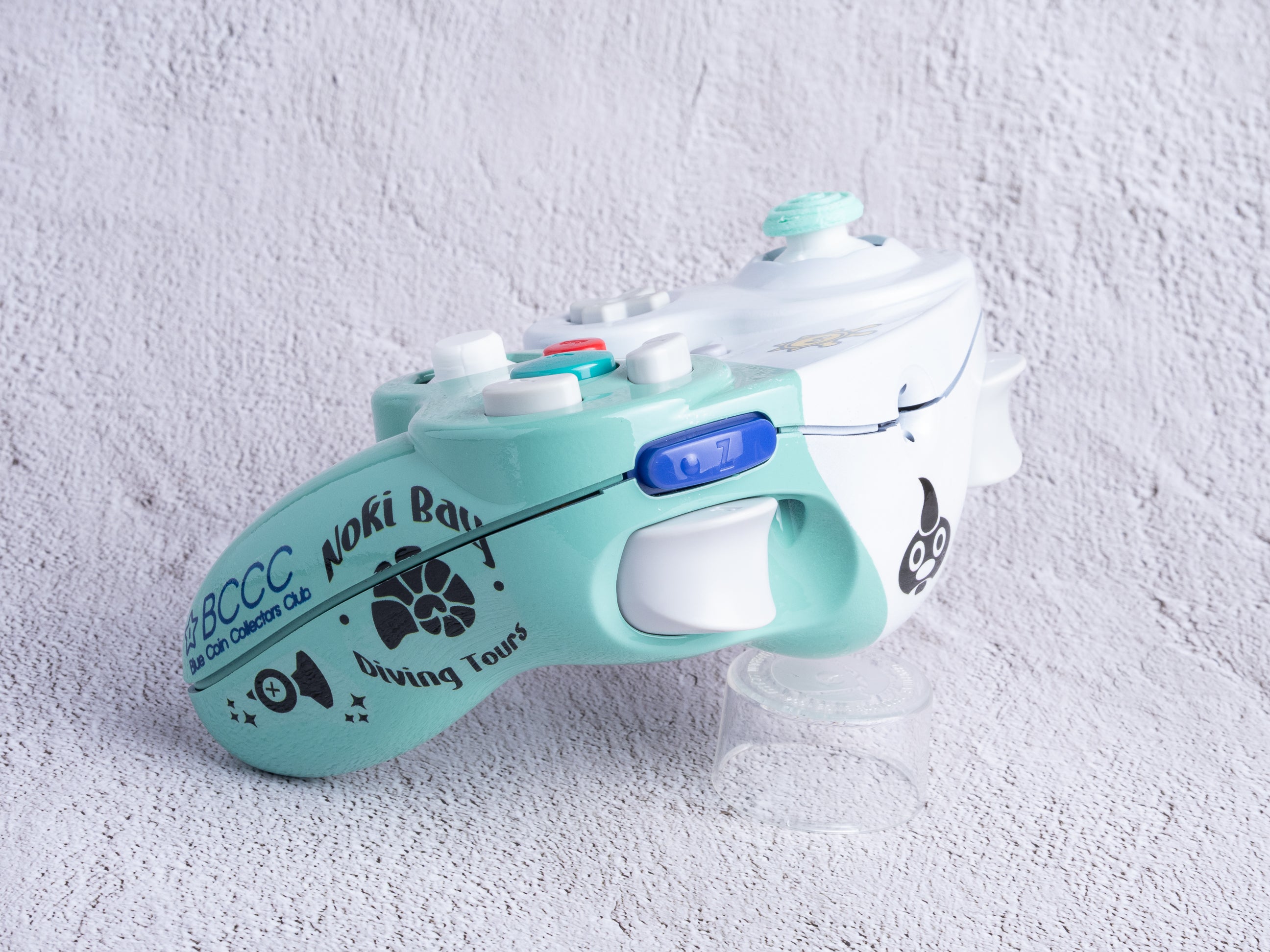 Super Mario Sunshine - Custom Painted GameCube Controller Shells
