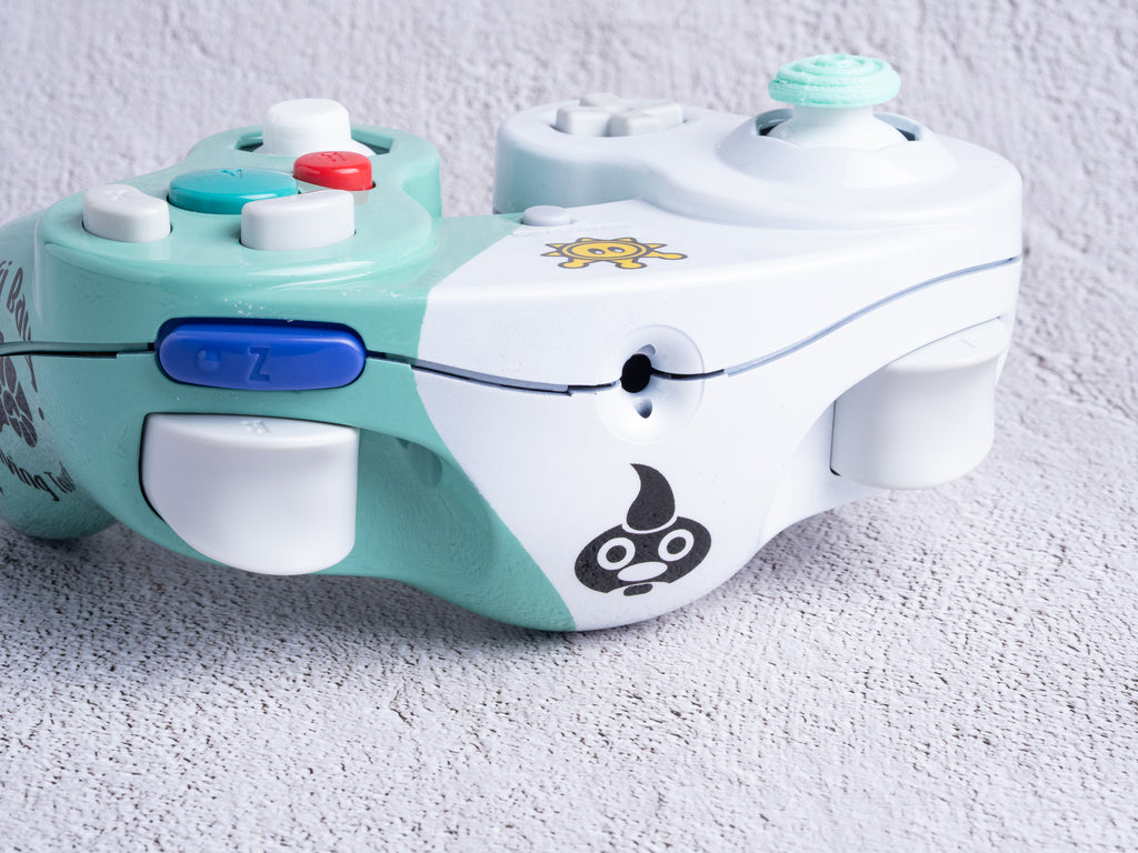 Super Mario Sunshine - Custom Painted GameCube Controller Shells