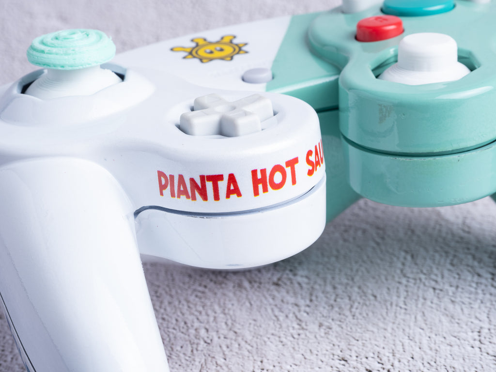 Super Mario Sunshine - Custom Painted GameCube Controller Shells