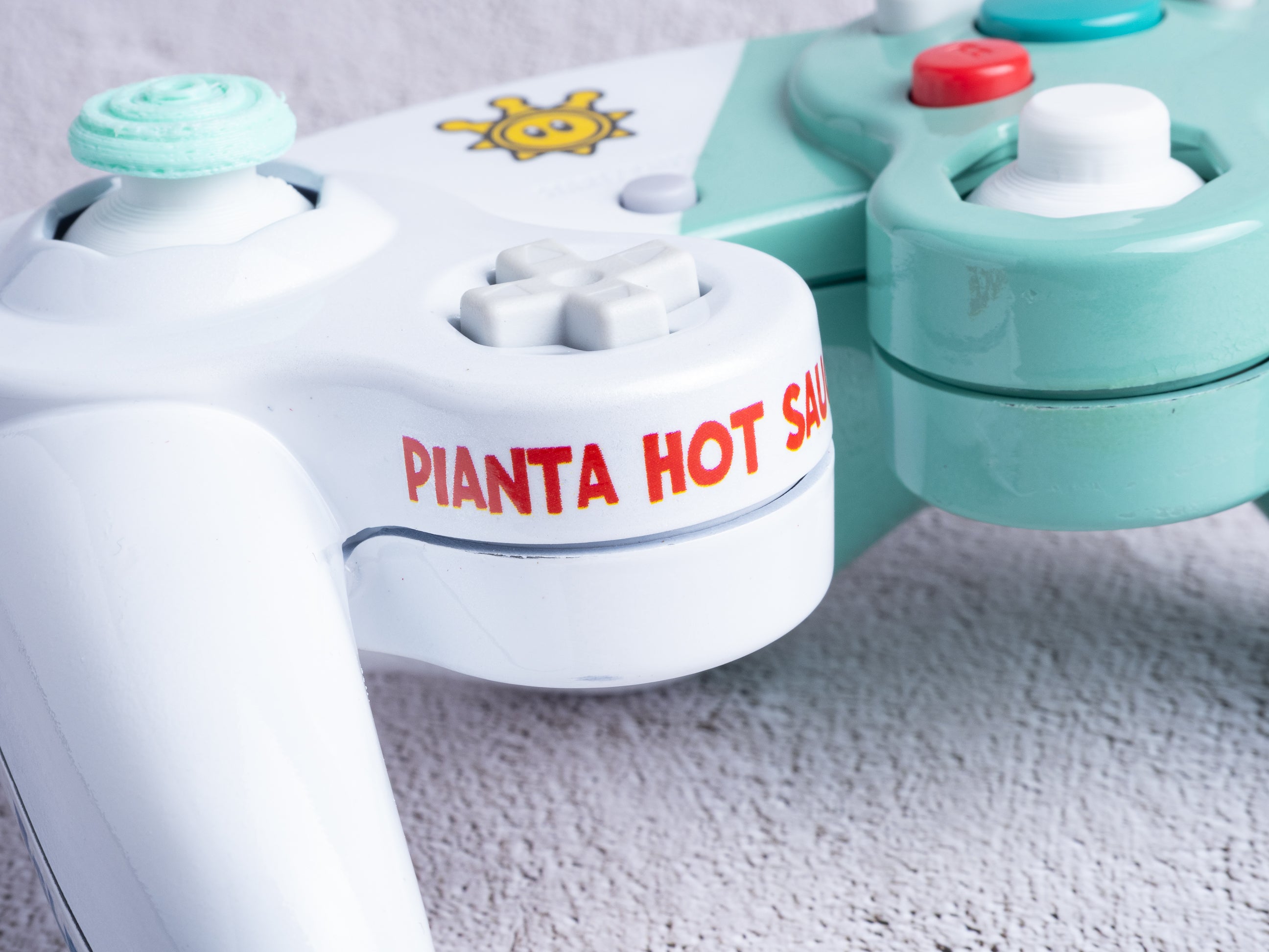 Super Mario Sunshine - Custom Painted GameCube Controller Shells