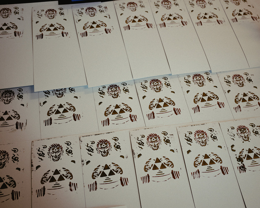 Ganondorf / The Legend of Zelda - Handmade Block Print, Multi-Color, Limited Edition of 20