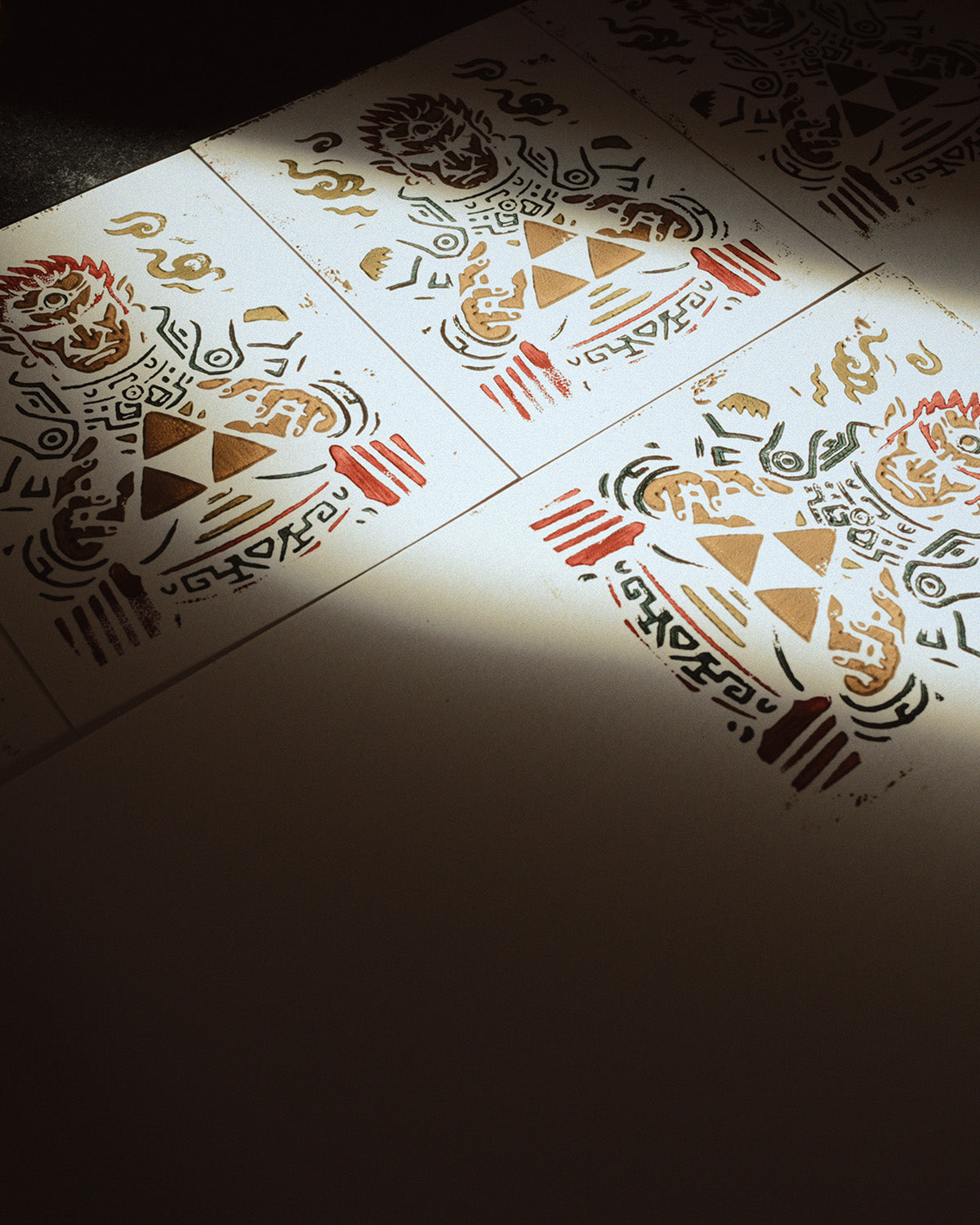 Ganondorf / The Legend of Zelda - Handmade Block Print, Multi-Color, Limited Edition of 20