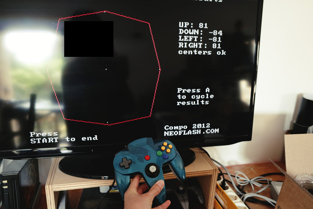 Marble Blue x White - Custom Painted Nintendo 64 Controller