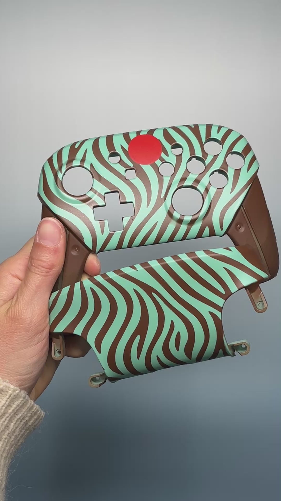 Mint Zebra - Nintendo Switch Custom Controller Shells