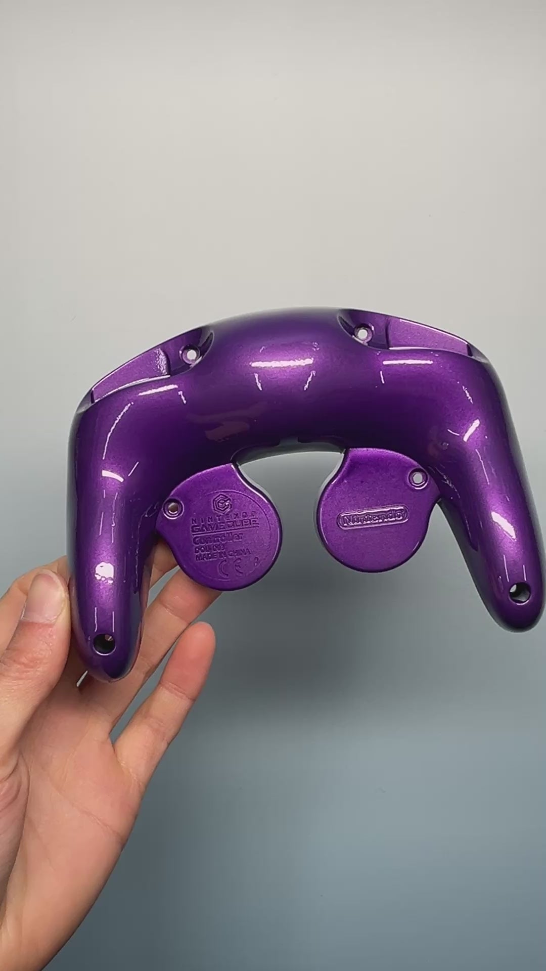 GameCube Bottom Shell - Plum (Glossy)