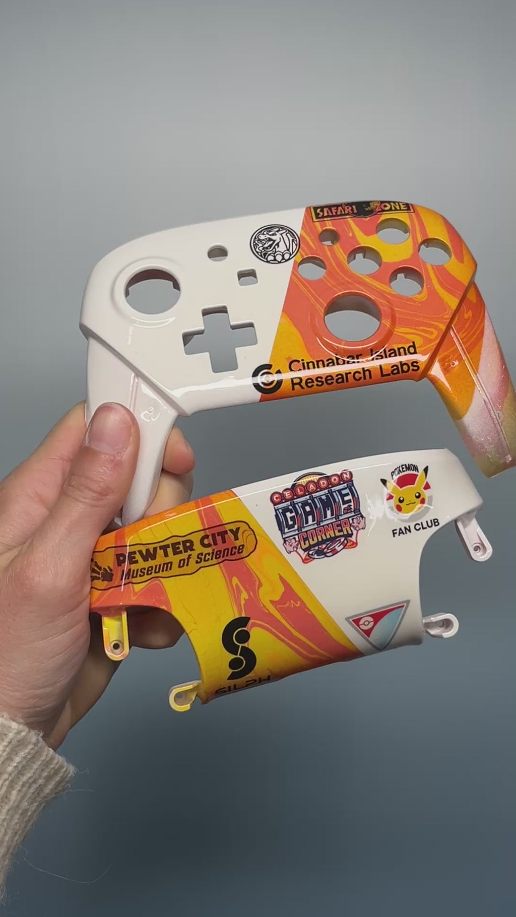 Pokémon Red Sponsors - Nintendo Switch Custom Controller Shells