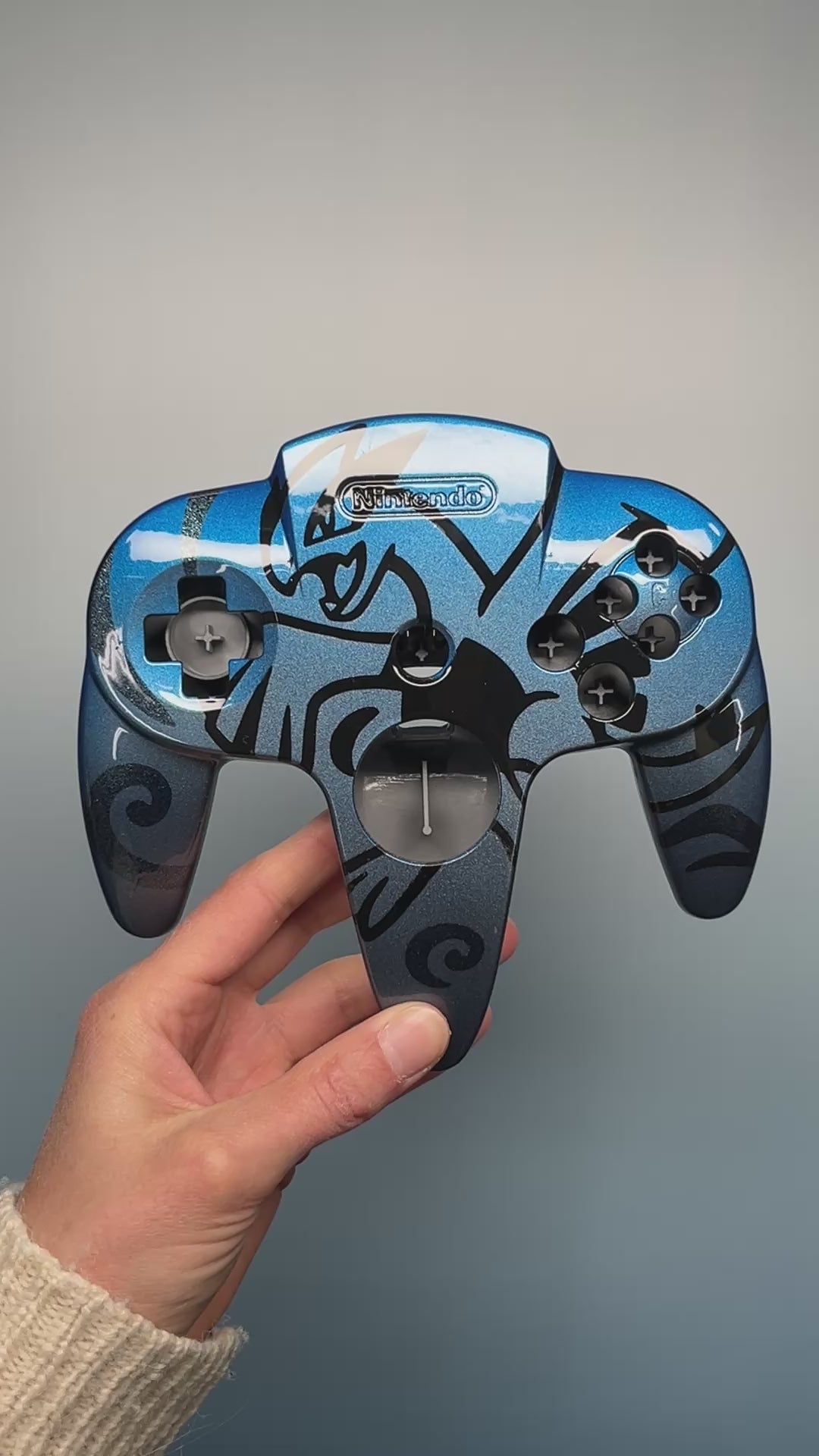 Lugia - Custom Painted Nintendo 64 Controller Shells