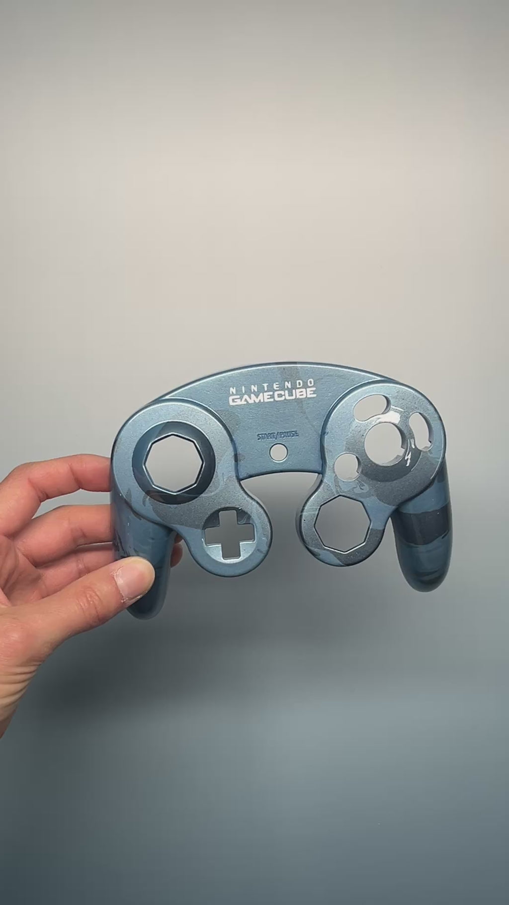 GameCube Top Shell - Blue Marble (Glossy)