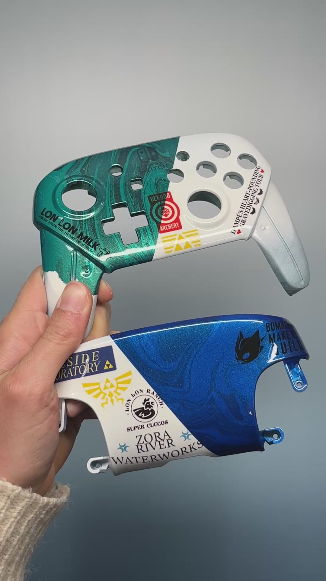 Ocarina of Time Sponsors - Nintendo Switch Custom Controller Shells