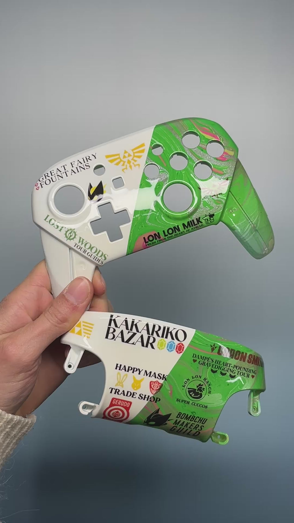Ocarina of Time Sponsors - Nintendo Switch Custom Controller Shells