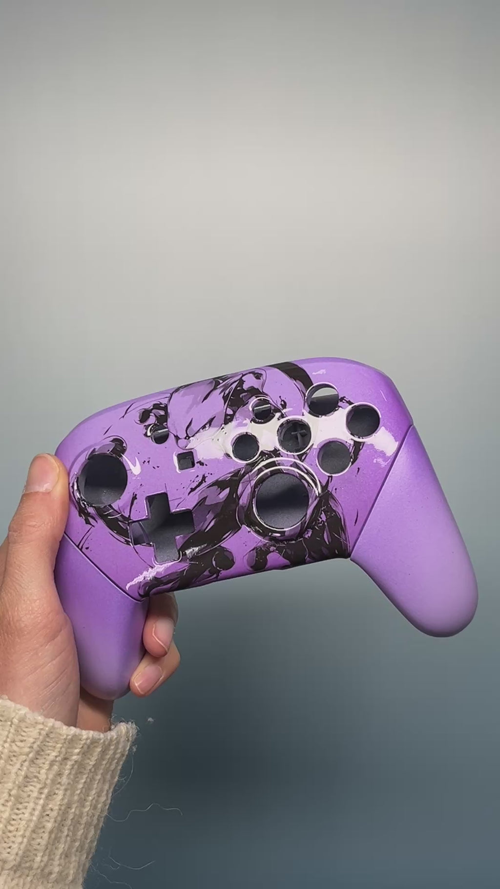 Mewtwo / Pokémon - Nintendo Switch Custom Controller Shells