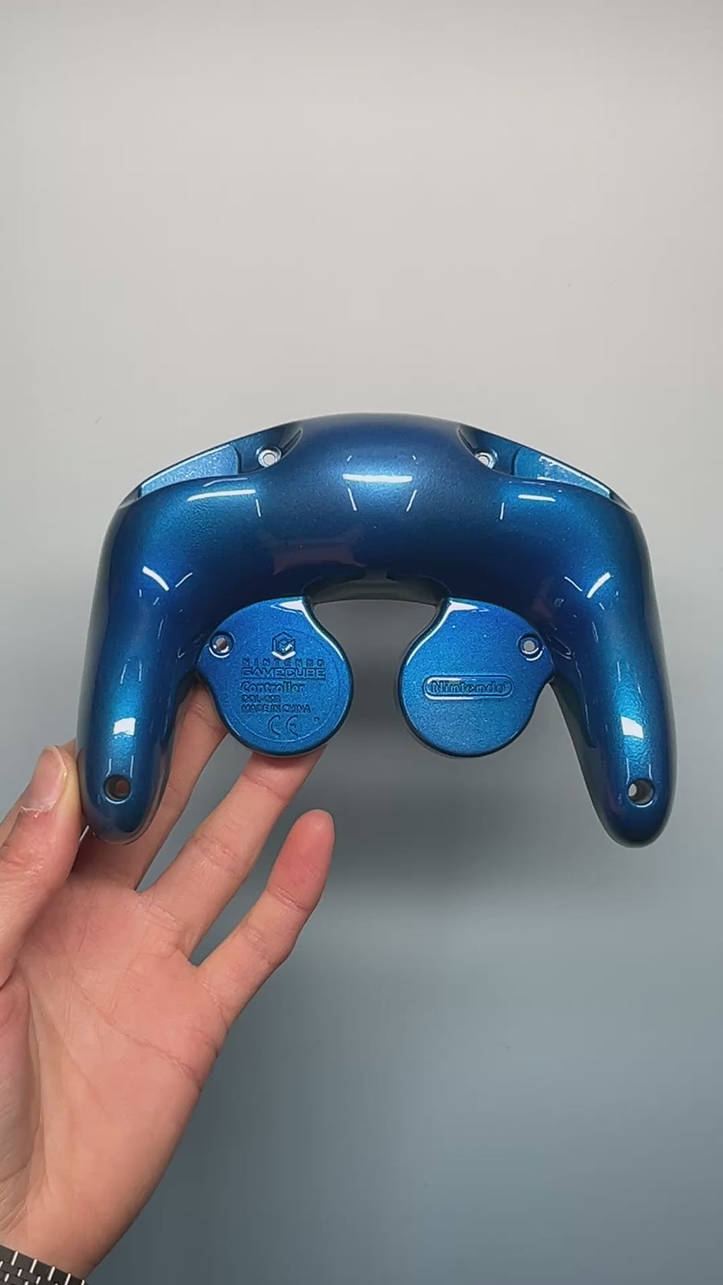 GameCube Bottom Shell - Lake Blue (Glossy)