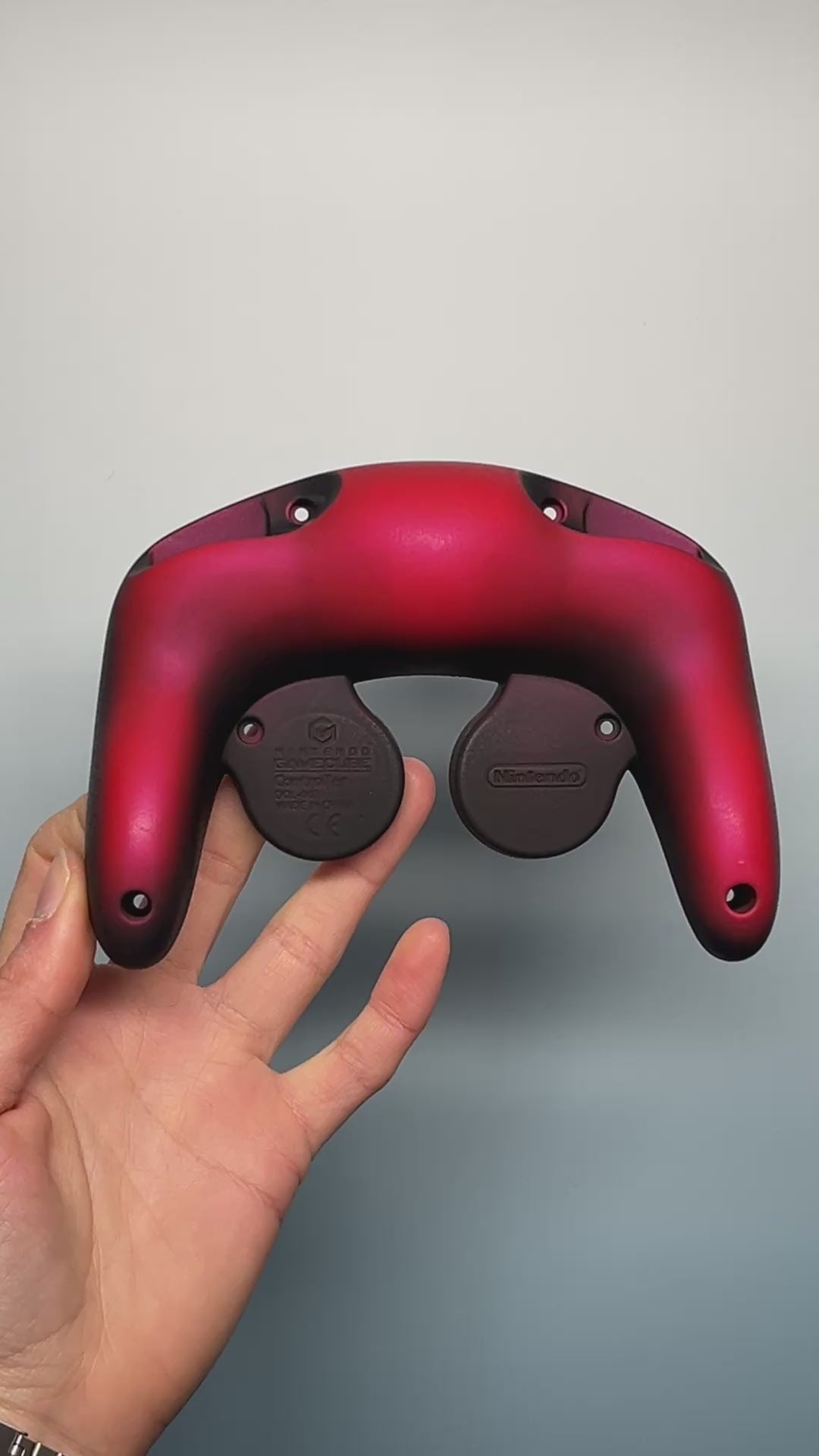GameCube Bottom Shell - Red Gradient (Matte)