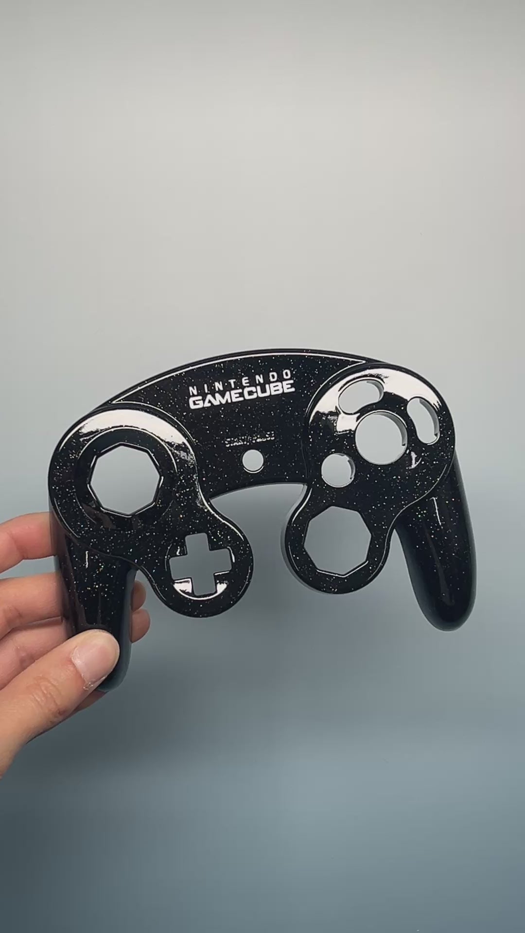 GameCube Top Shell - Galaxy Black (Glossy)