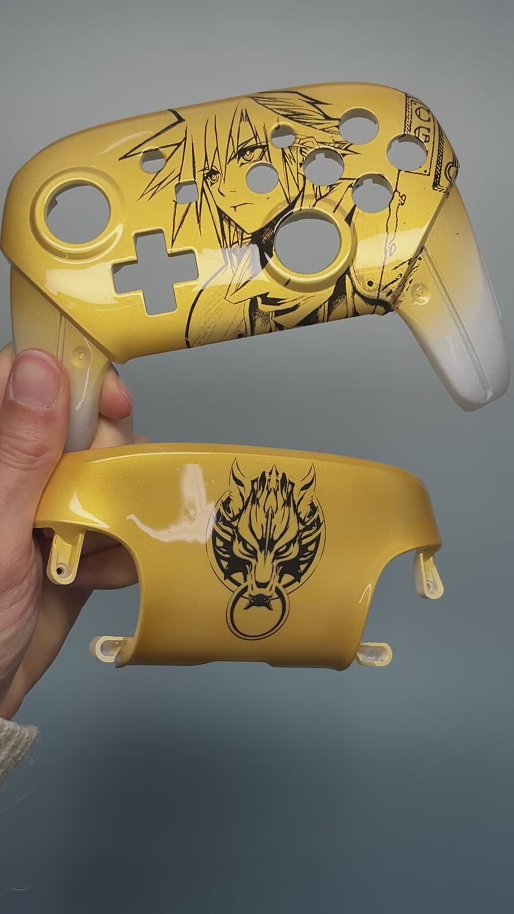 Cloud Strife - Nintendo Switch Custom Controller Shells