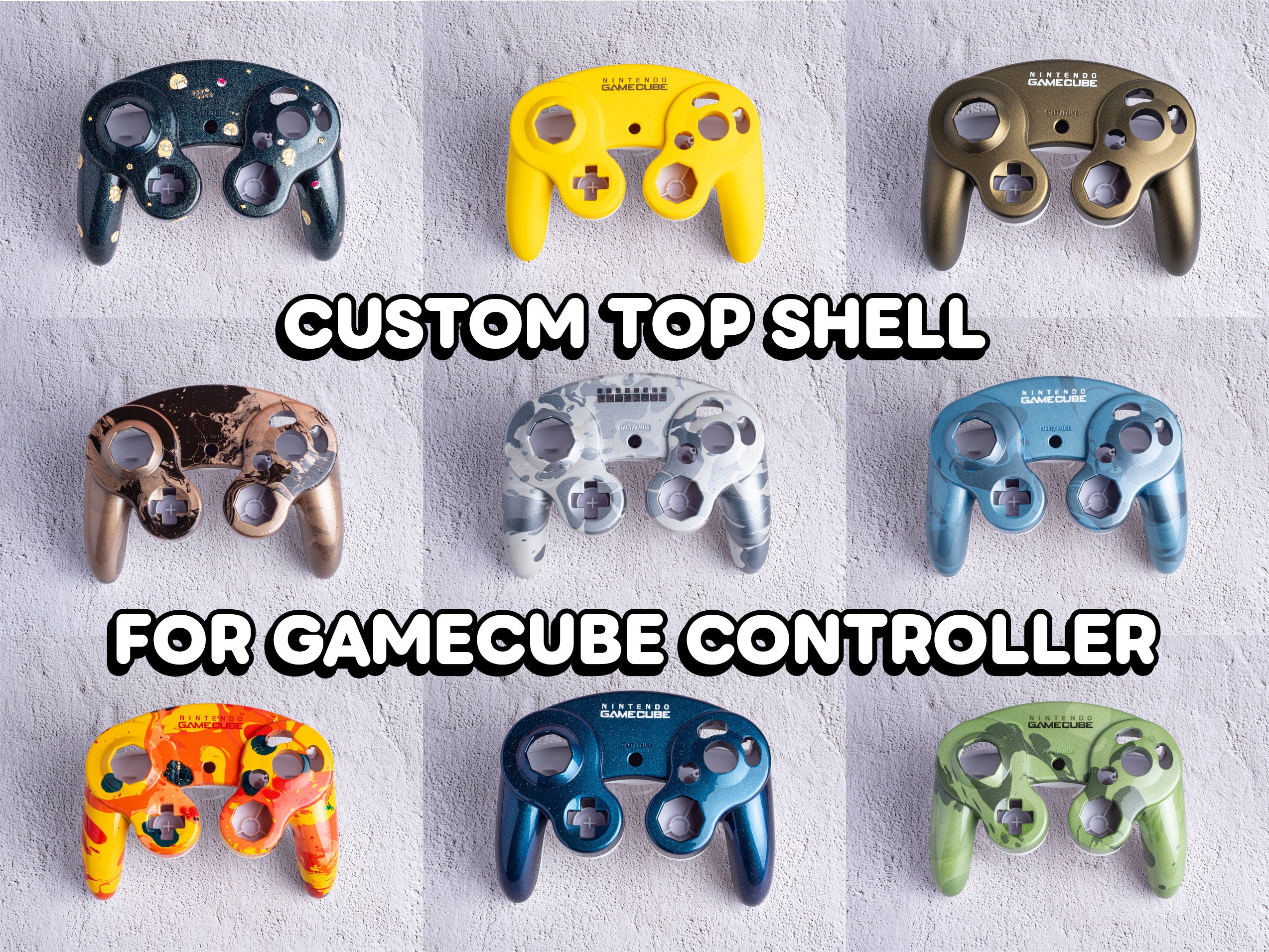 Top Shell for GameCube Controller ~ Custom Painted GameCube Controller